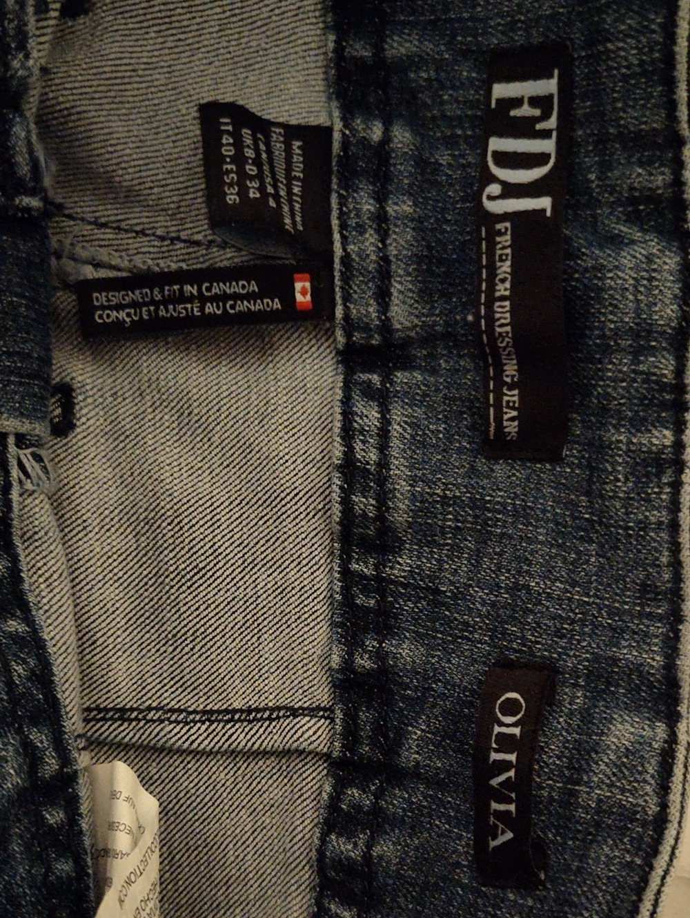 French Dressing Jeans Olivia Women's Blue Denim Capris